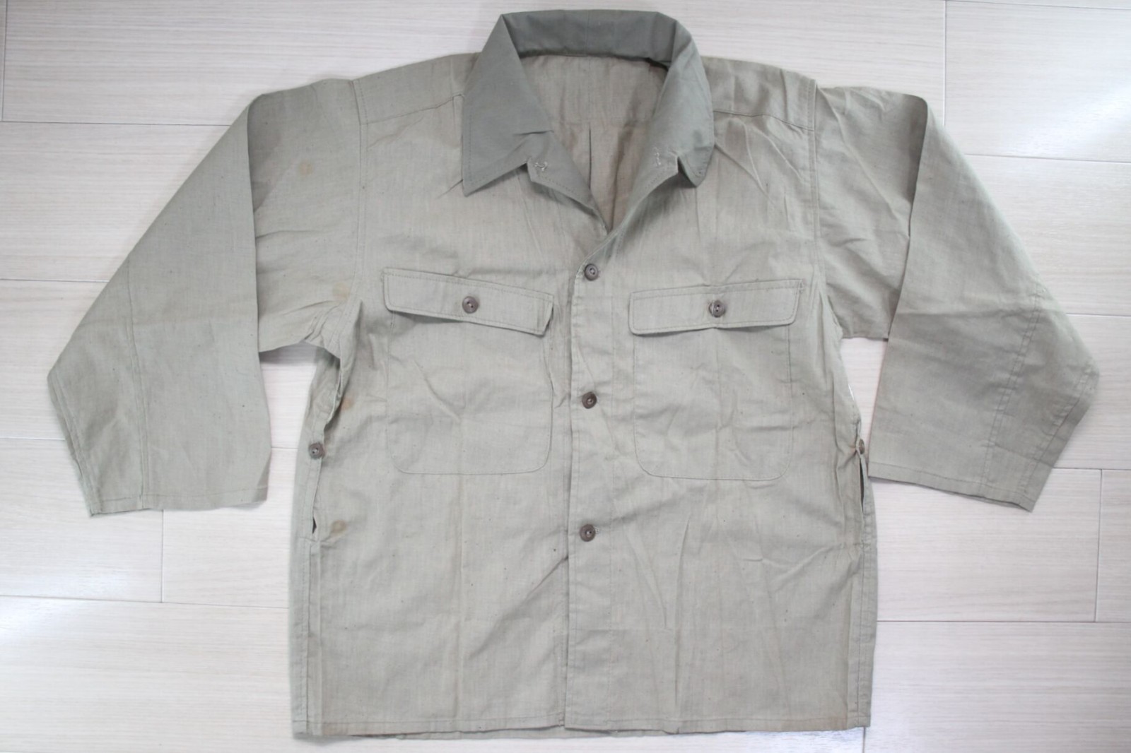 WWII Japanese Army Tropical Bousho Juban Shirt 1945 Unissued Osaka Depot P58