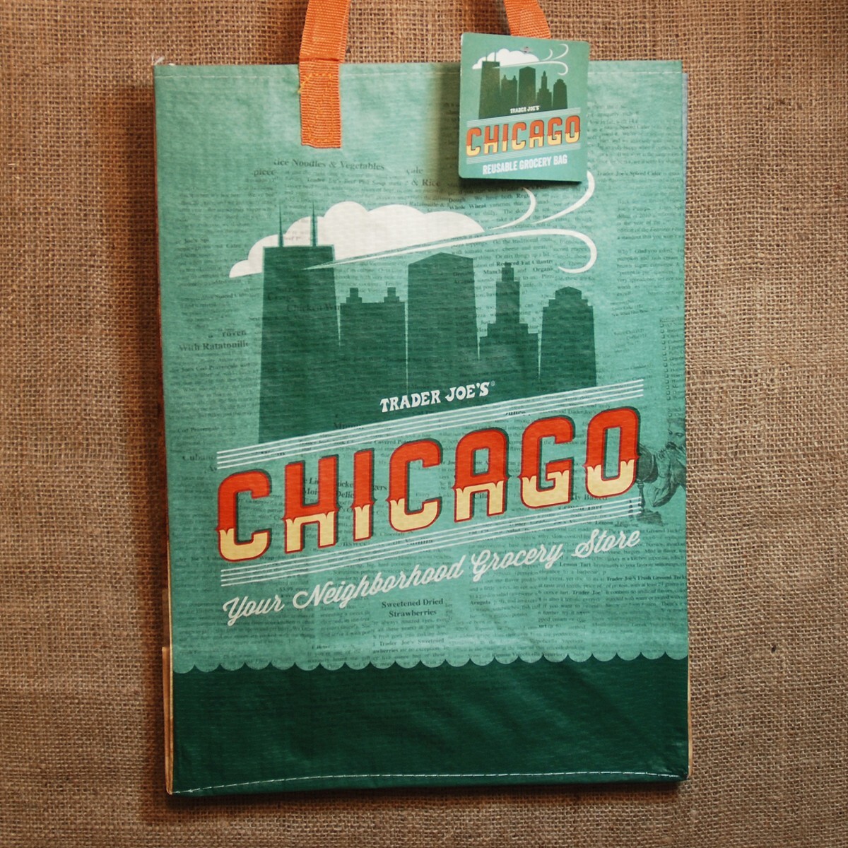 Trader Joe\'s Mystery Bag STATE of ILLINOIS Reuse NEW Unopened SHIPS 24 hrs