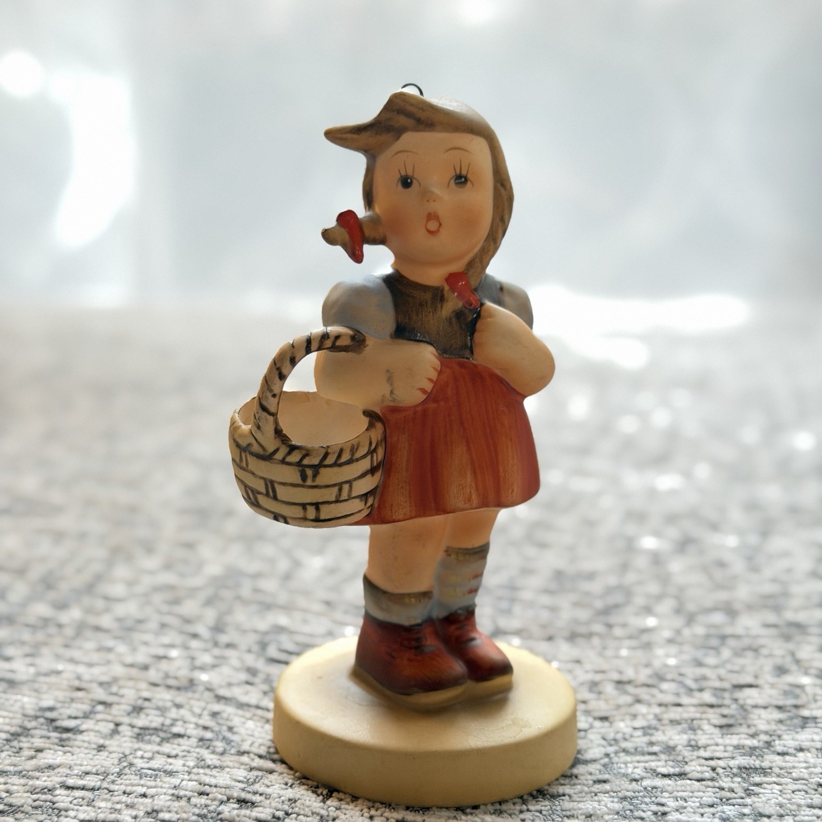 Schmid Berta Hummel Reproduction Girl Figurine 2nd Edition 1984 Ornament 4\