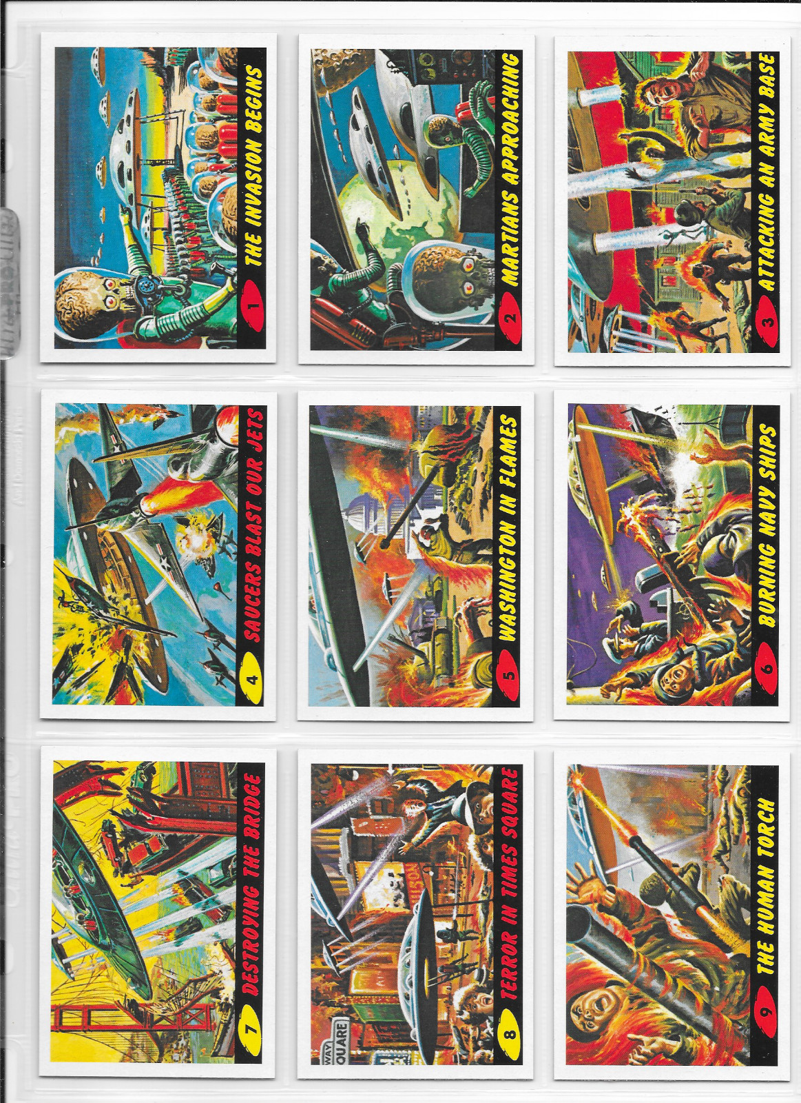 2012 HERITAGE MARS ATTACKS BASE SET + DELETED SCENES + NEW UNIVERSE SET 80 CARDS