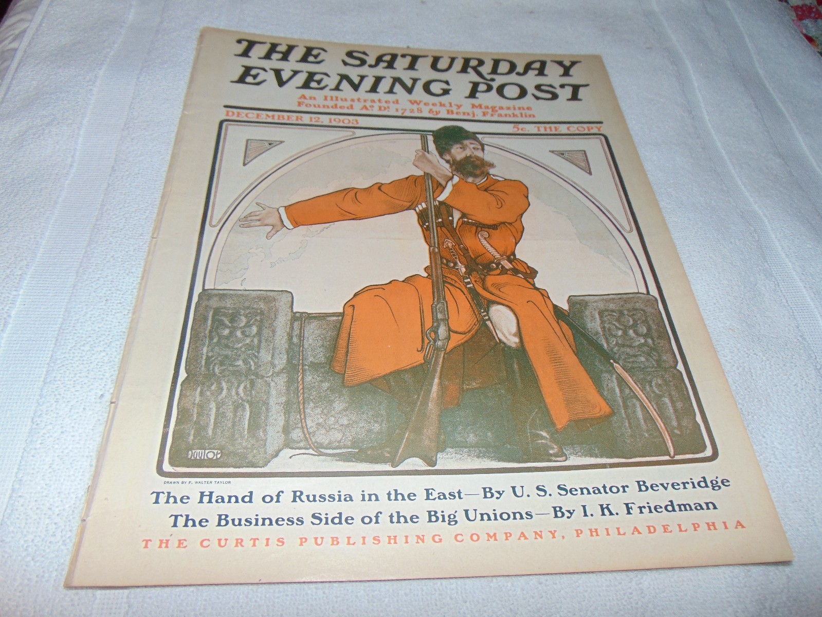  Saturday Evening Post December 12 1903 The Hand of Russia in the East Siberia