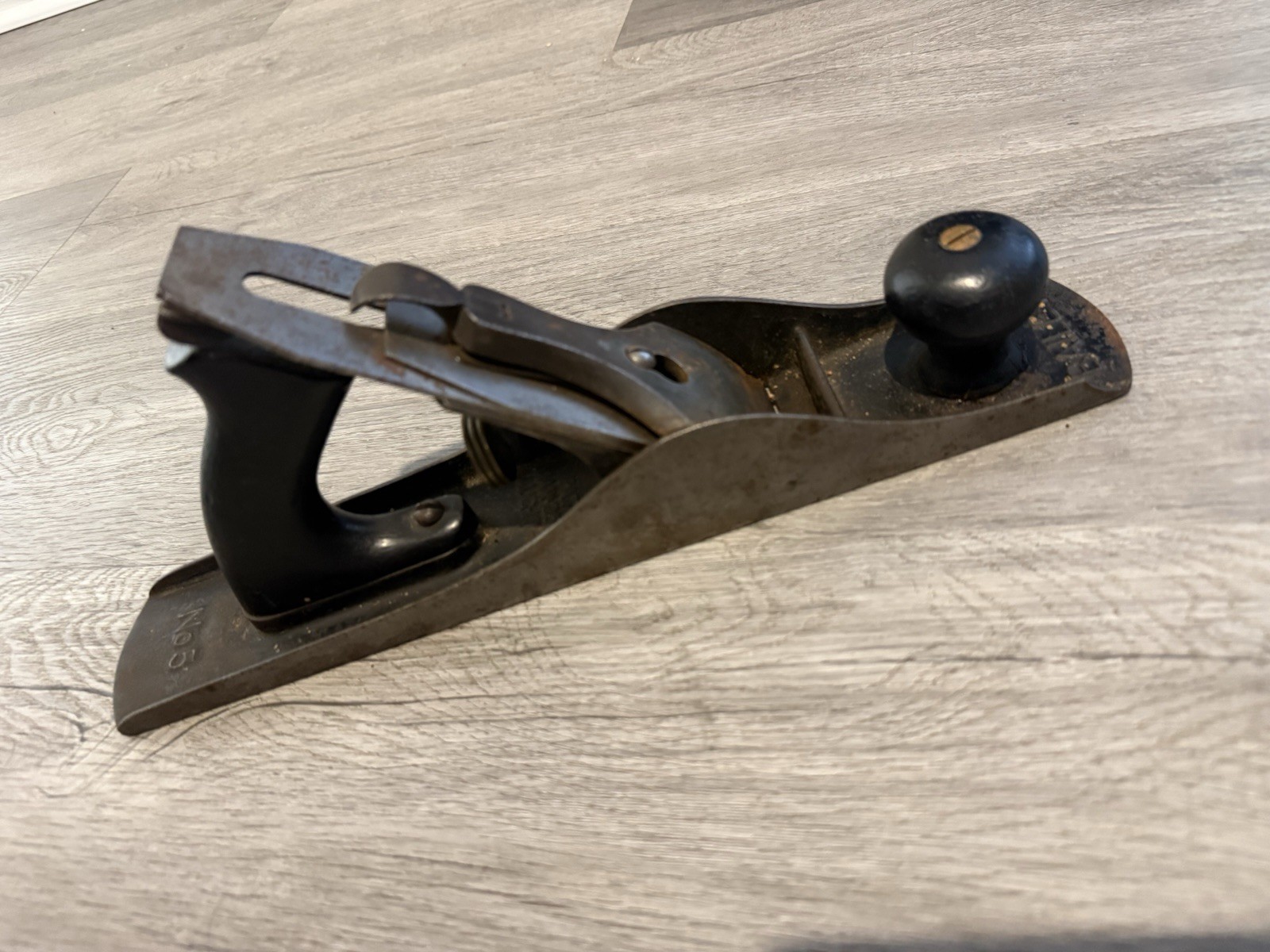 VTG 1902 Stanley Bailey No. 5 Wood Plane Corrugated Base Pat. Mar 25- Aug 19 02 VTG 1902 Stanley Bailey No. 5 Wood Plane Corrugated Base Pat. Mar 25- Aug 19 02
