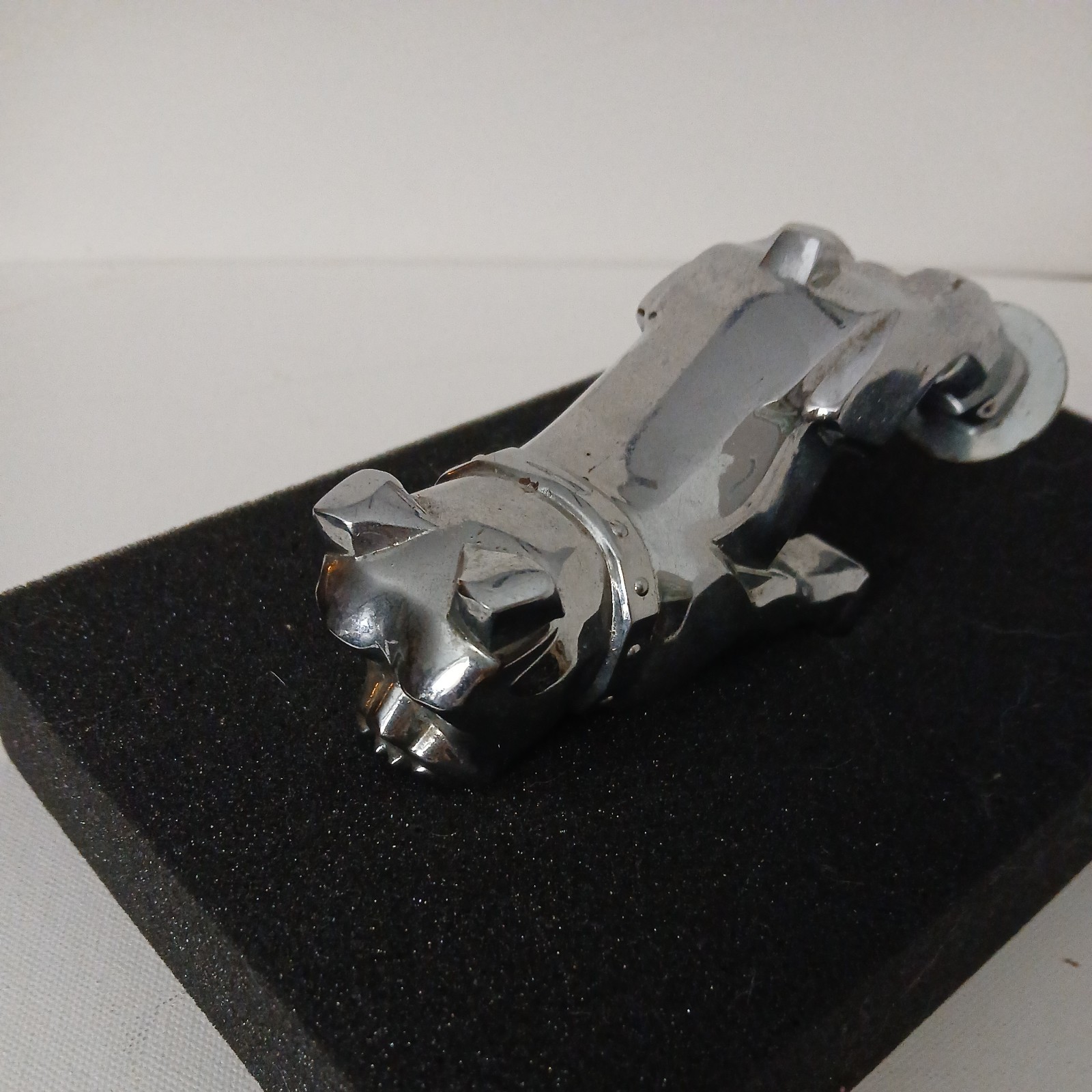 Vintage MACK Semi Truck BULLDOG Hood Ornament PATENT # 87931 W/base 