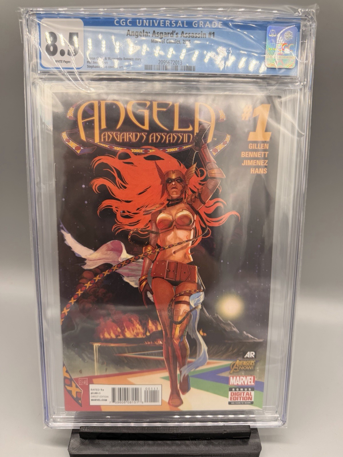 Angela: Asgard’s Assassin #1 CGC 8.5 White Pages Stephanie Hans Cover Marvel Key
