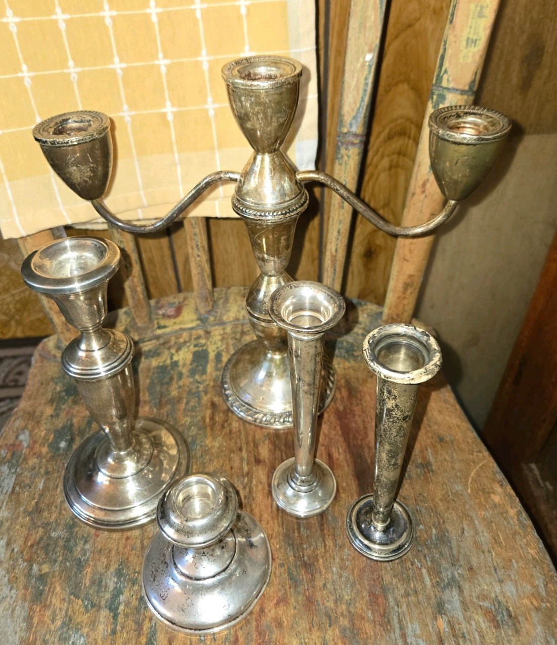 Vintage Sterling Silver Weighted Scrap or Use Lot 1088 Gr. Vintage Sterling Silver Weighted Scrap or Use Lot 1088 Gr.