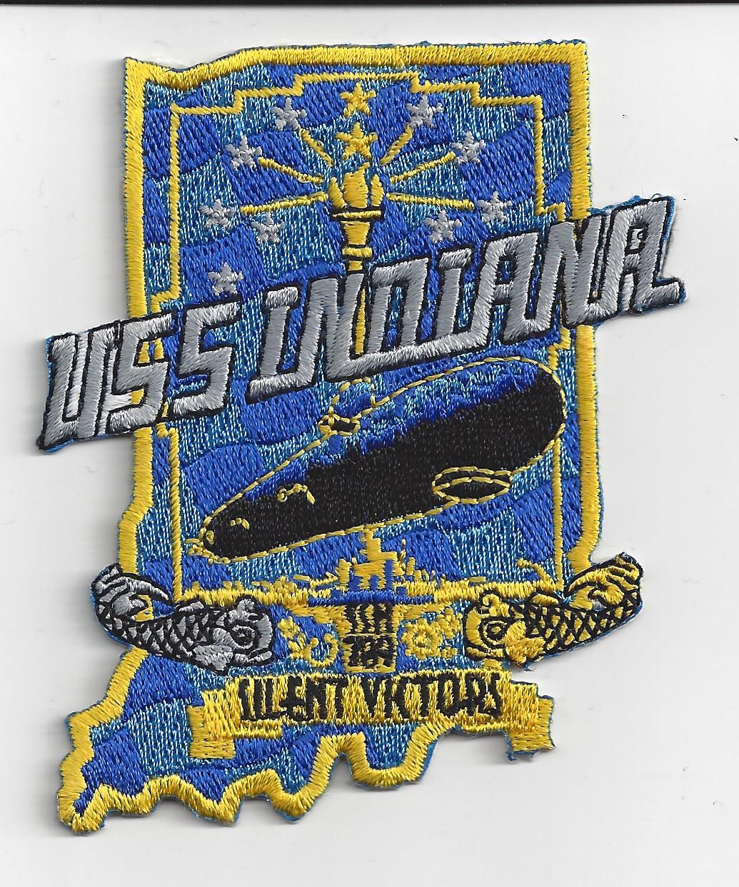 USS Indiana SSN 780 Patch Smaller Version**** *** C7268 USS Indiana SSN 780 Patch Smaller Version**** *** C7268