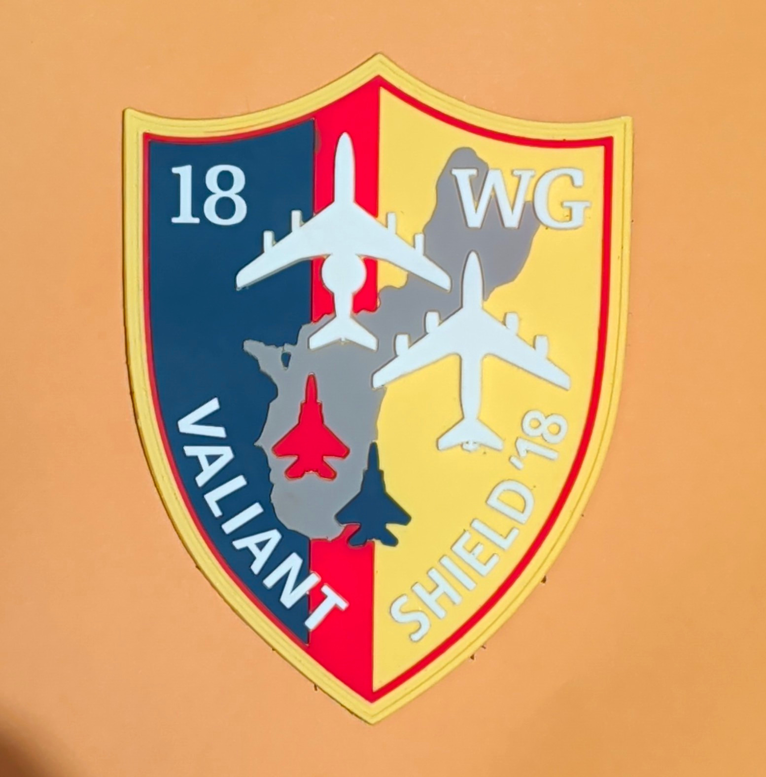 USAF 18th Wing Kadena AB Valiant Shield 2018 PVC MoraleExercise Ptch 18 WG Japan USAF 18th Wing Kadena AB Valiant Shield 2018 PVC MoraleExercise Ptch 18 WG Japan
