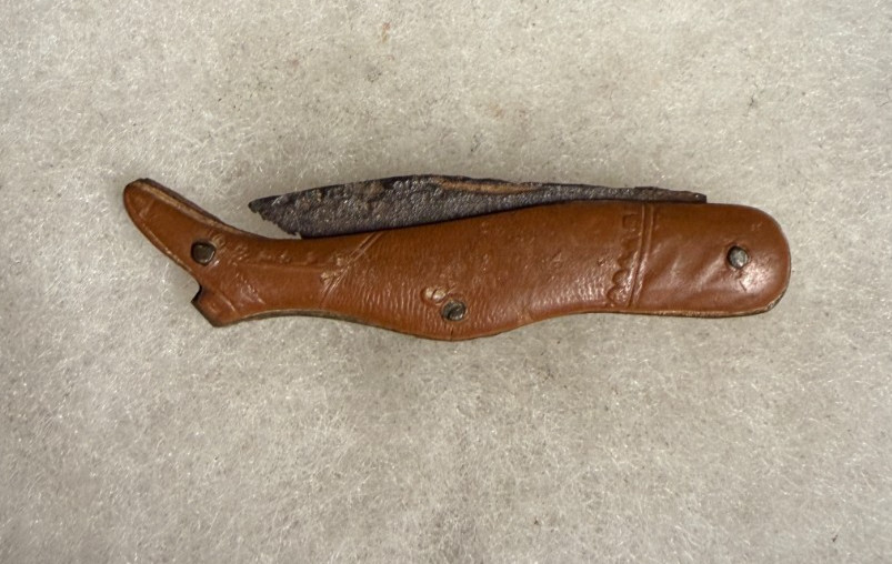 Antique Figural Ladies Leg Boot Folding Pen Pocket Knife A W Wadsworth Germany