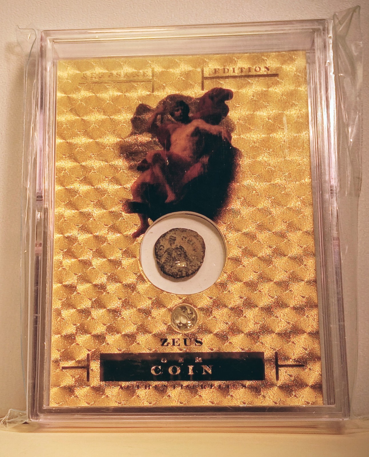 2023 Pieces Of The Past,ZEUS-COIN & GEMSTONE 1/1 (