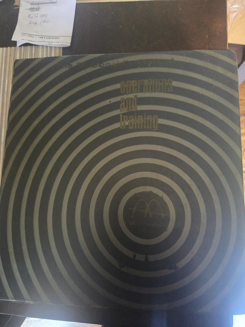 Extremely Rare-1975 McDonald’s Operations & Training Manual as Pictured