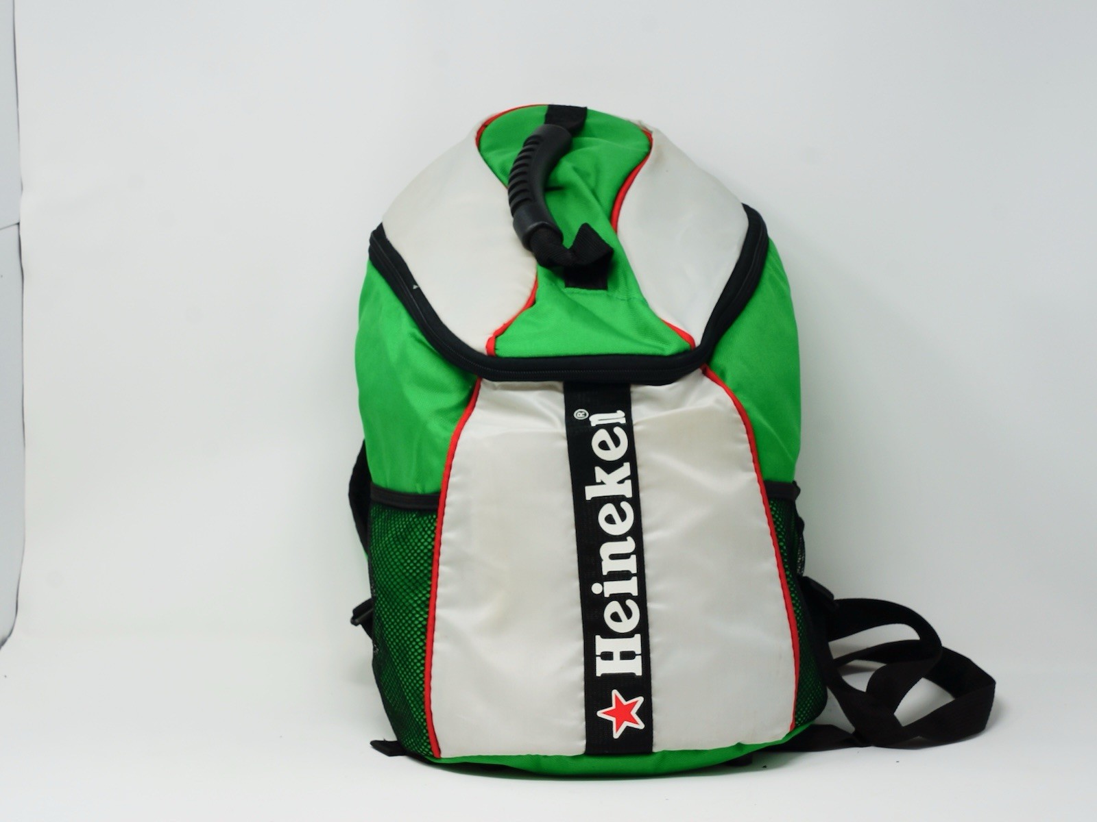 Heineken Green White Backpack Beer Cooler Bag Collectible Breweriana