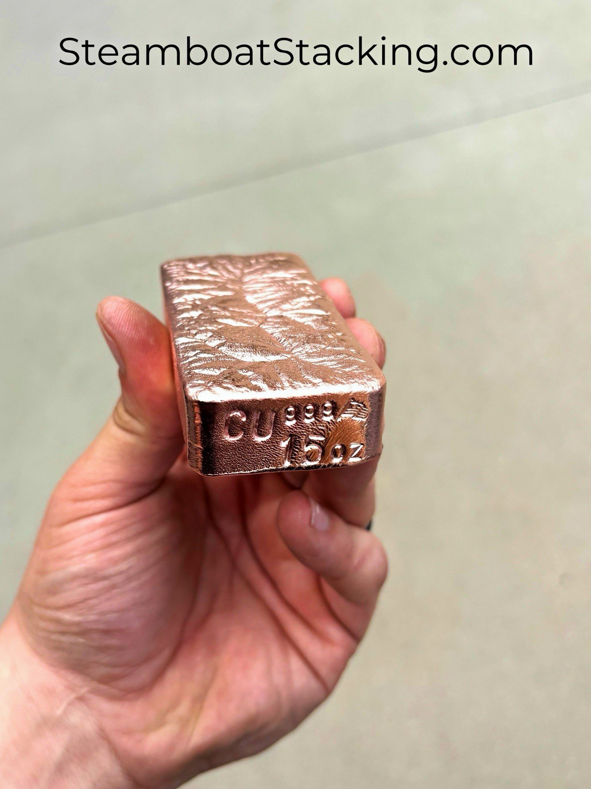 1 pound Solid Copper Bar .999 fine copper bullion. Minimum weight 1 lbs