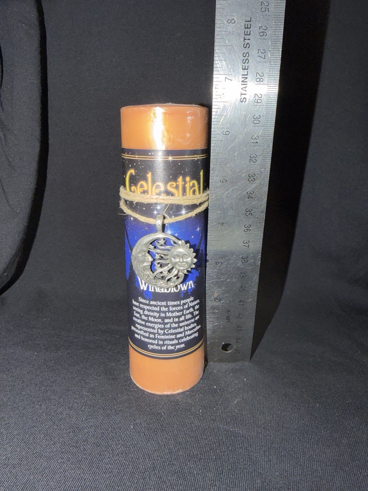 Windblown Celestial Candle w Pendant
