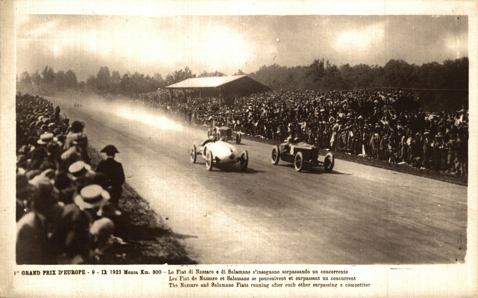Fiat - European Grand Prix - Nazzaro and Salamano at Monza in 1923 - NV - #150