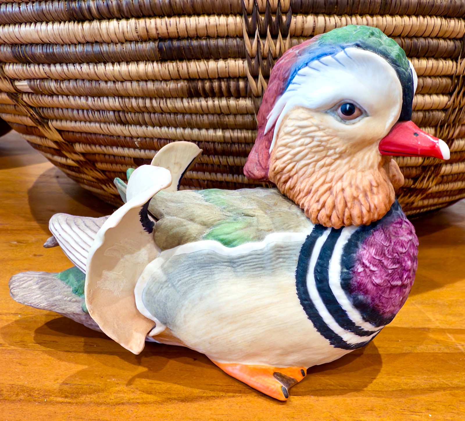 Vintage Boehm Porcelain Mandarin Duck Male Figurine 40106 - Mint Vintage Boehm Porcelain Mandarin Duck Male Figurine 40106 - Mint