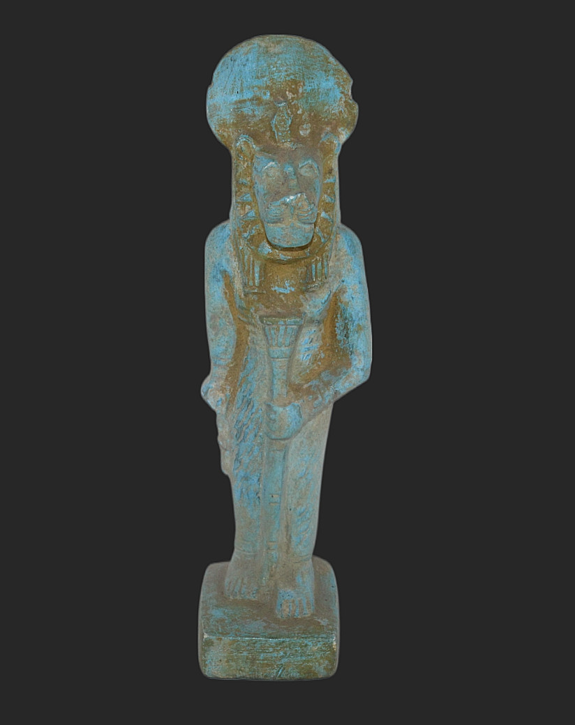 UNIQUE PHARAONIC ANCIENT EGYPTIAN Sekhmet Handmade Statue with Cobra Protect UNIQUE PHARAONIC ANCIENT EGYPTIAN Sekhmet Handmade Statue with Cobra Protect