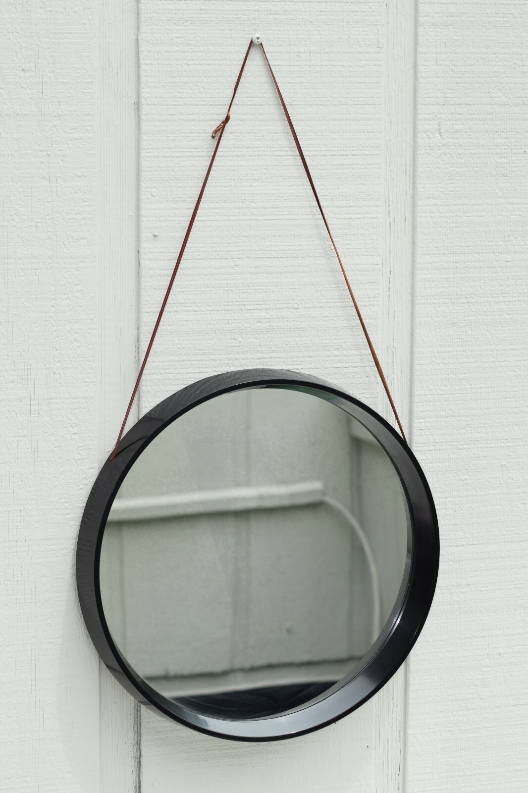 VINTAGE JACQUES ADNET STYLE DANISH MID CENTURY MODERN(EAMES ERA) CIRCLE MIRROR