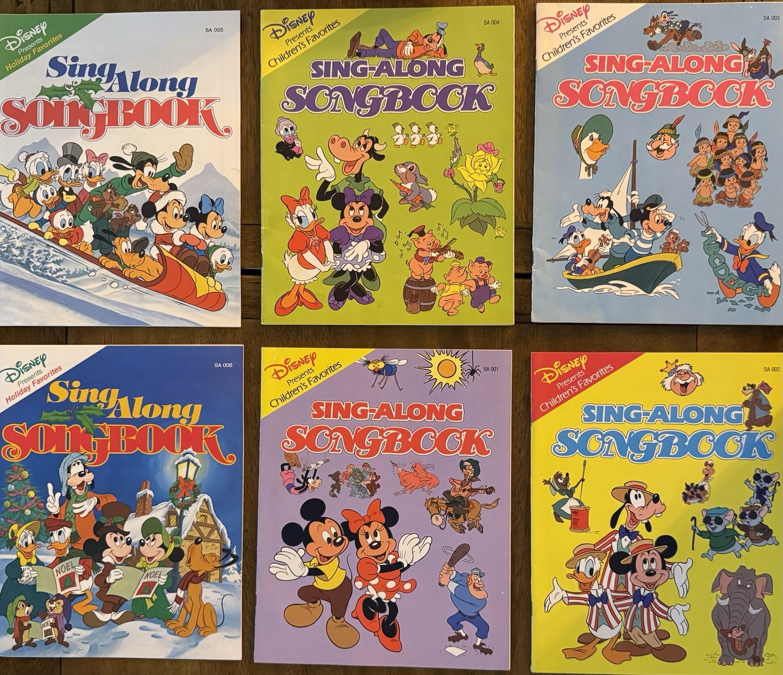Disney Sing-Along Songbook Lot of 6 Children's Books- Excellent Condition Disney Sing-Along Songbook Lot of 6 Children's Books- Excellent Condition