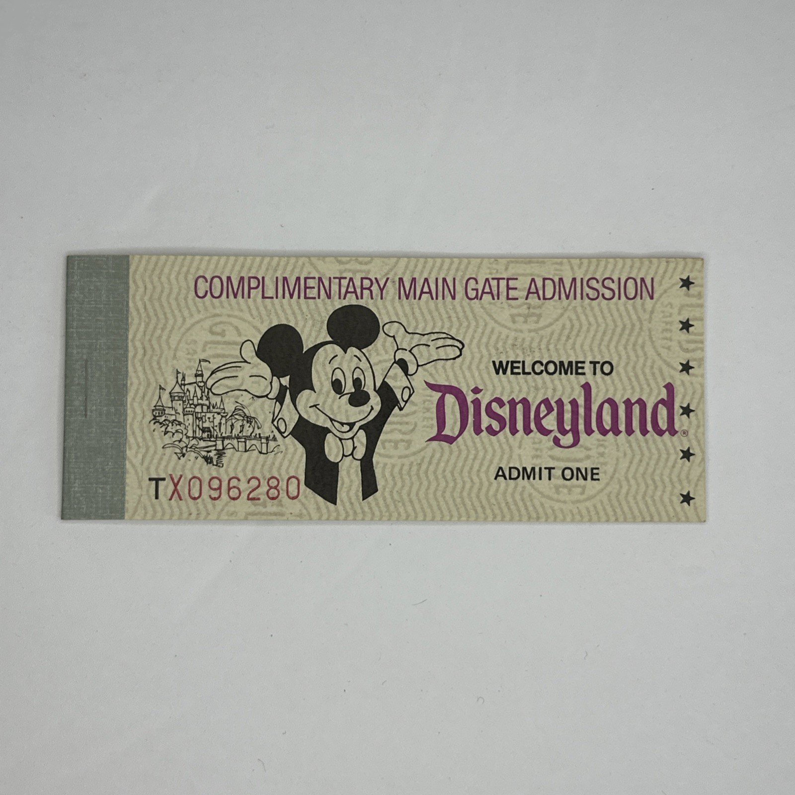 1980 Disneyland Complimentary Ticket Book Main Gate Admission Booklet 9 A thruE