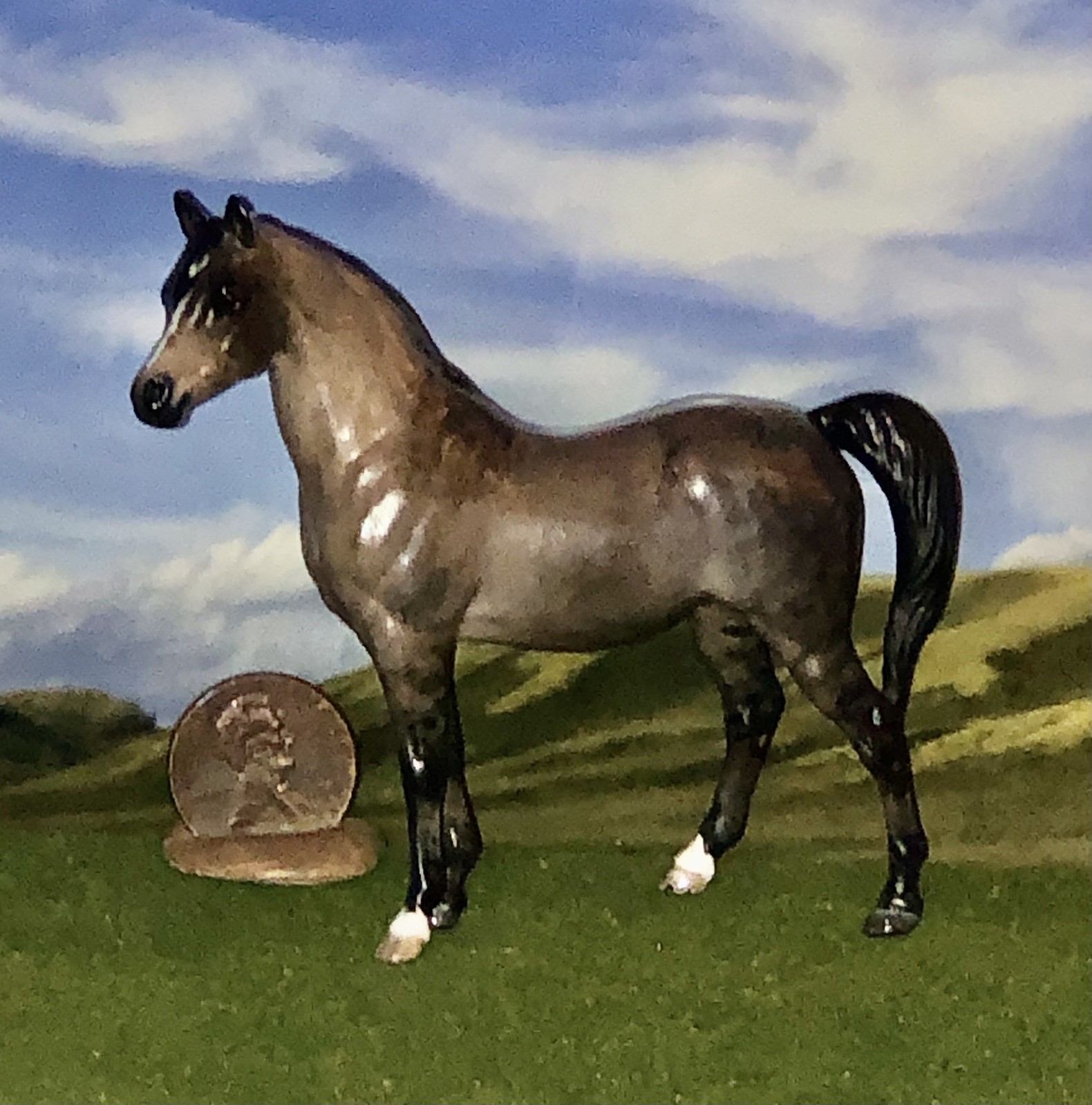OOAK Breyer cm Custom Stablemate Horse *mini Pam *Gorgeous Grulla*Arabian Mare*