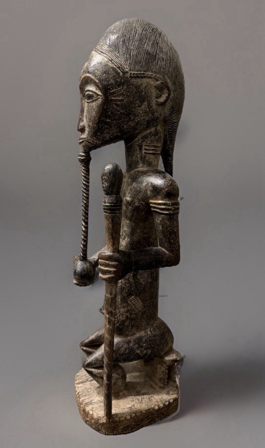 African Baule Wooden Statue -