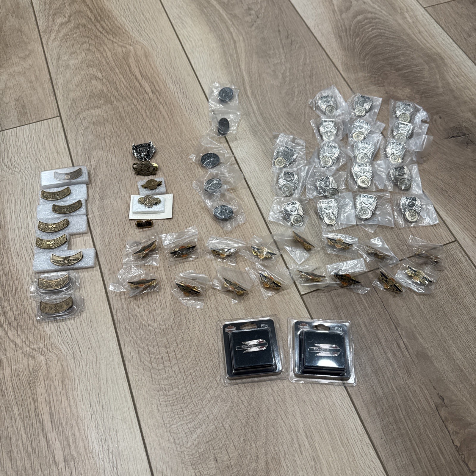 Lot Of 54 Vintage Harley Davidson Pins And Lapels Assorted Years All New Lot Of 54 Vintage Harley Davidson Pins And Lapels Assorted Years All New