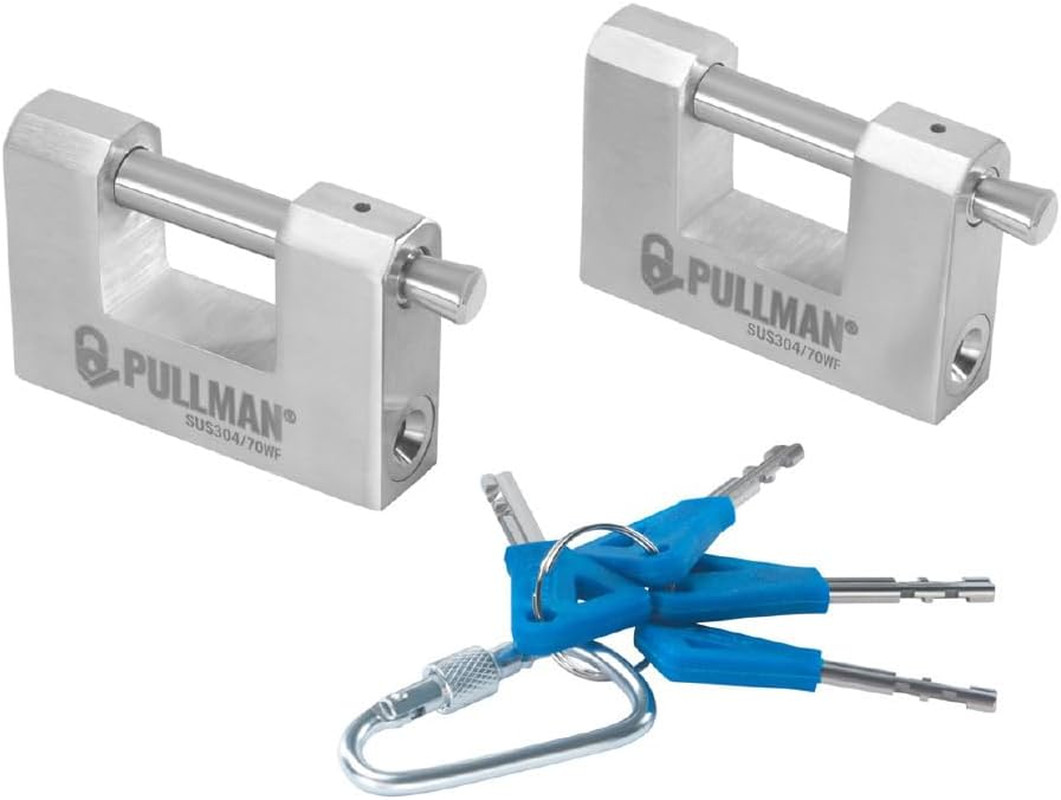 Heavy Duty Keyed Alike Padlocks with 4 Keys - High Security Locks for Garage Heavy Duty Keyed Alike Padlocks with 4 Keys - High Security Locks for Garage
