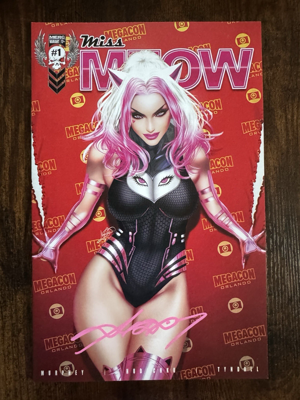 MISS MEOW #1 Signed ARIEL DIAZ MEGACON EXCLUSIVE VARIANT ~ Merc Publishing w/COA MISS MEOW #1 Signed ARIEL DIAZ MEGACON EXCLUSIVE VARIANT ~ Merc Publishing w/COA
