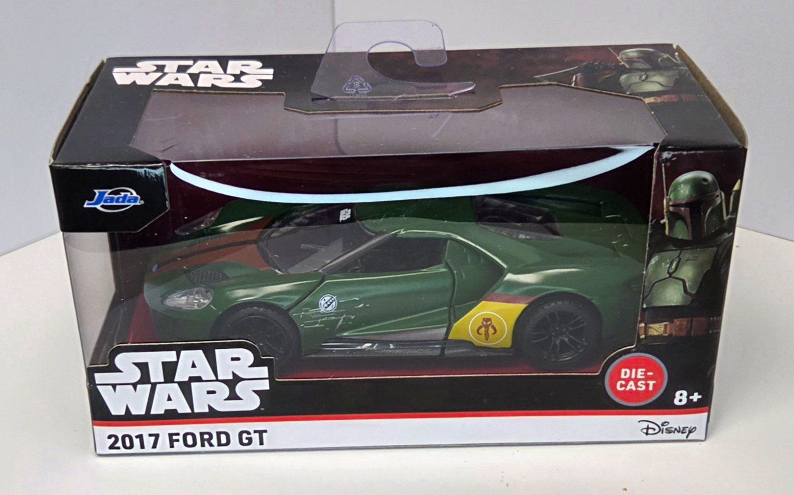 Jada Star Wars Hollywood Rides BOBA FETT 2017 Ford GT Die-Cast Car Scale 1/24 Jada Star Wars Hollywood Rides BOBA FETT 2017 Ford GT Die-Cast Car Scale 1/24