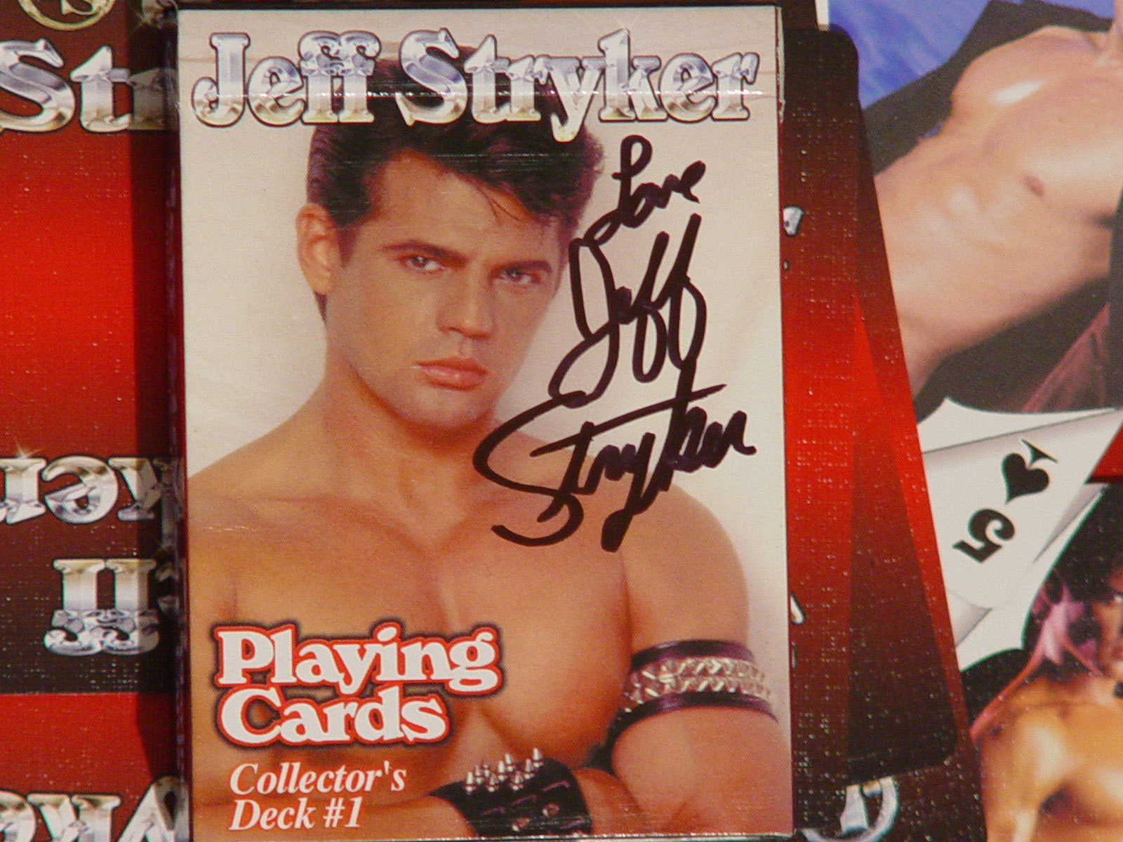 Jeff Stryker Vegas Playing cards signed (Red and Blue Decks) artistic N udes . Jeff Stryker Vegas Playing cards signed (Red and Blue Decks) artistic N udes .