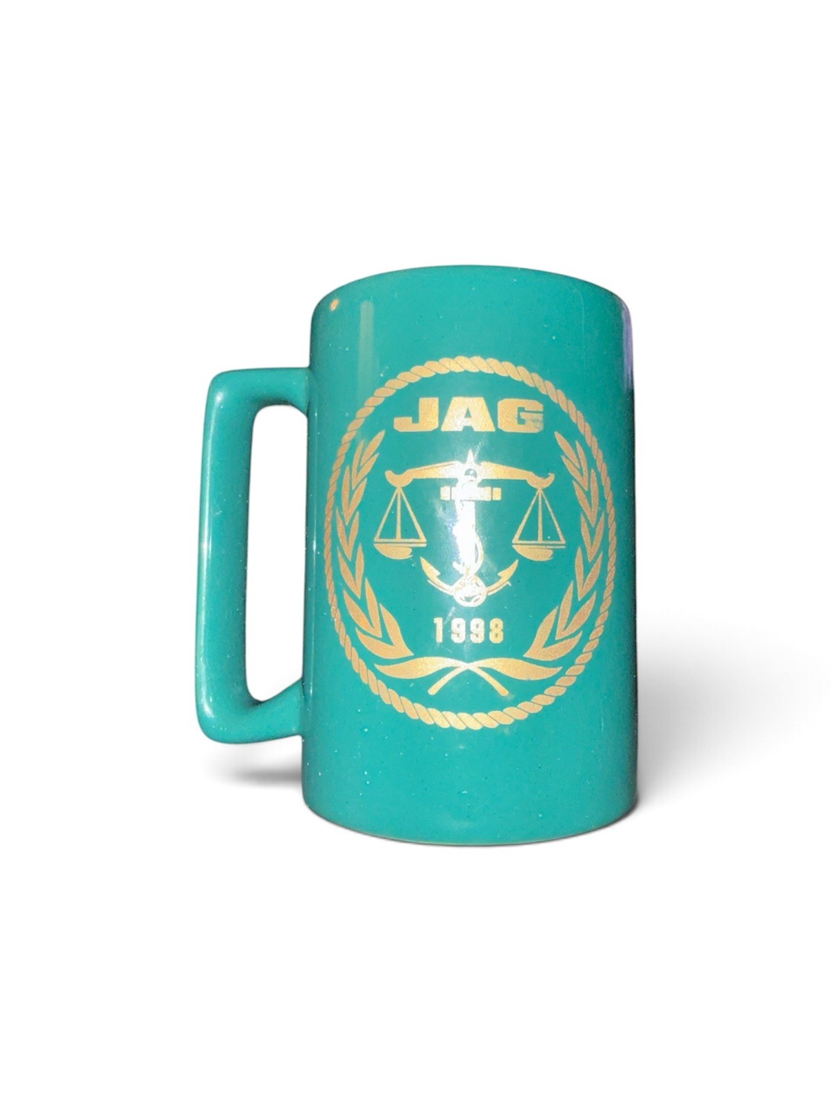 Vintage 1998 JAG Judge Advocate General Coffee Cup Mug Green Unbranded Vintage 1998 JAG Judge Advocate General Coffee Cup Mug Green Unbranded