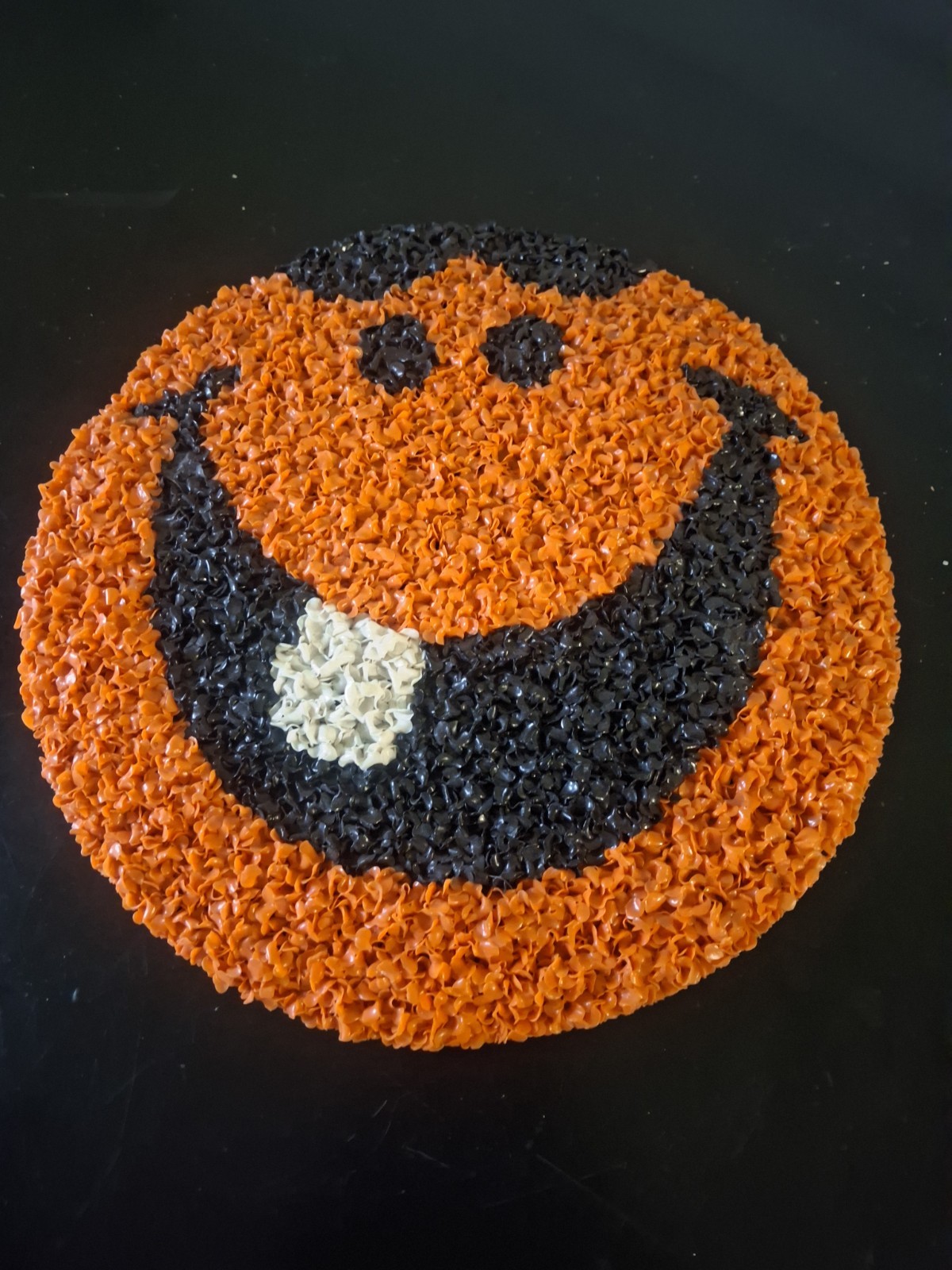 Vintage Plastic Popcorn Smiley Face Pumpkin Vintage Plastic Popcorn Smiley Face Pumpkin