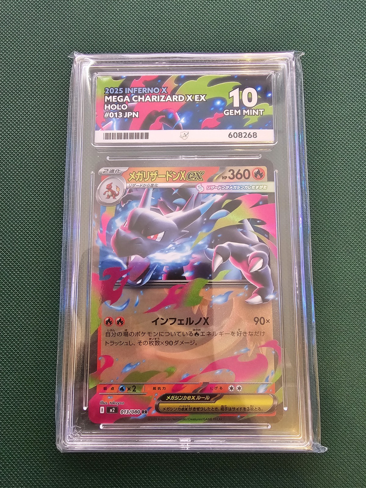 ACE Grading 10 Mega Charizard X EX Holo 013/080 Japanese Pokémon TCG ACE Grading 10 Mega Charizard X EX Holo 013/080 Japanese Pokémon TCG