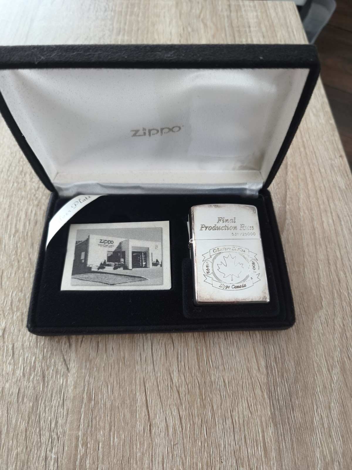 2002 Zippo Canada Collector's Edition Numbered Final Production Run