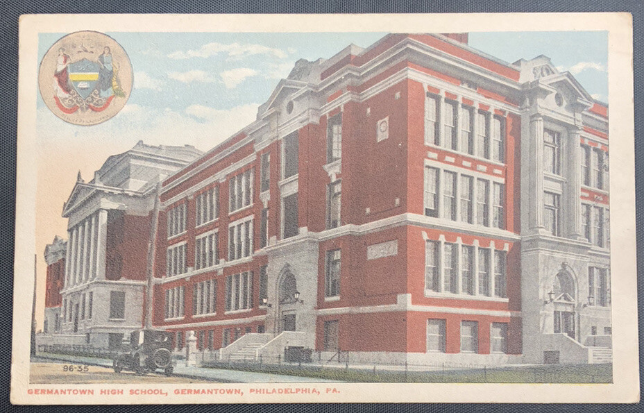 c. 1907-15 Germantown High School Postcard, Germantown, Philadelphia, PA c. 1907-15 Germantown High School Postcard, Germantown, Philadelphia, PA