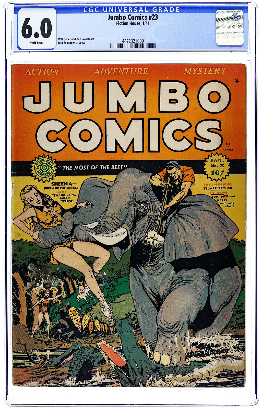 Jumbo Comics #23 CGC 6.0 1941 4472321009