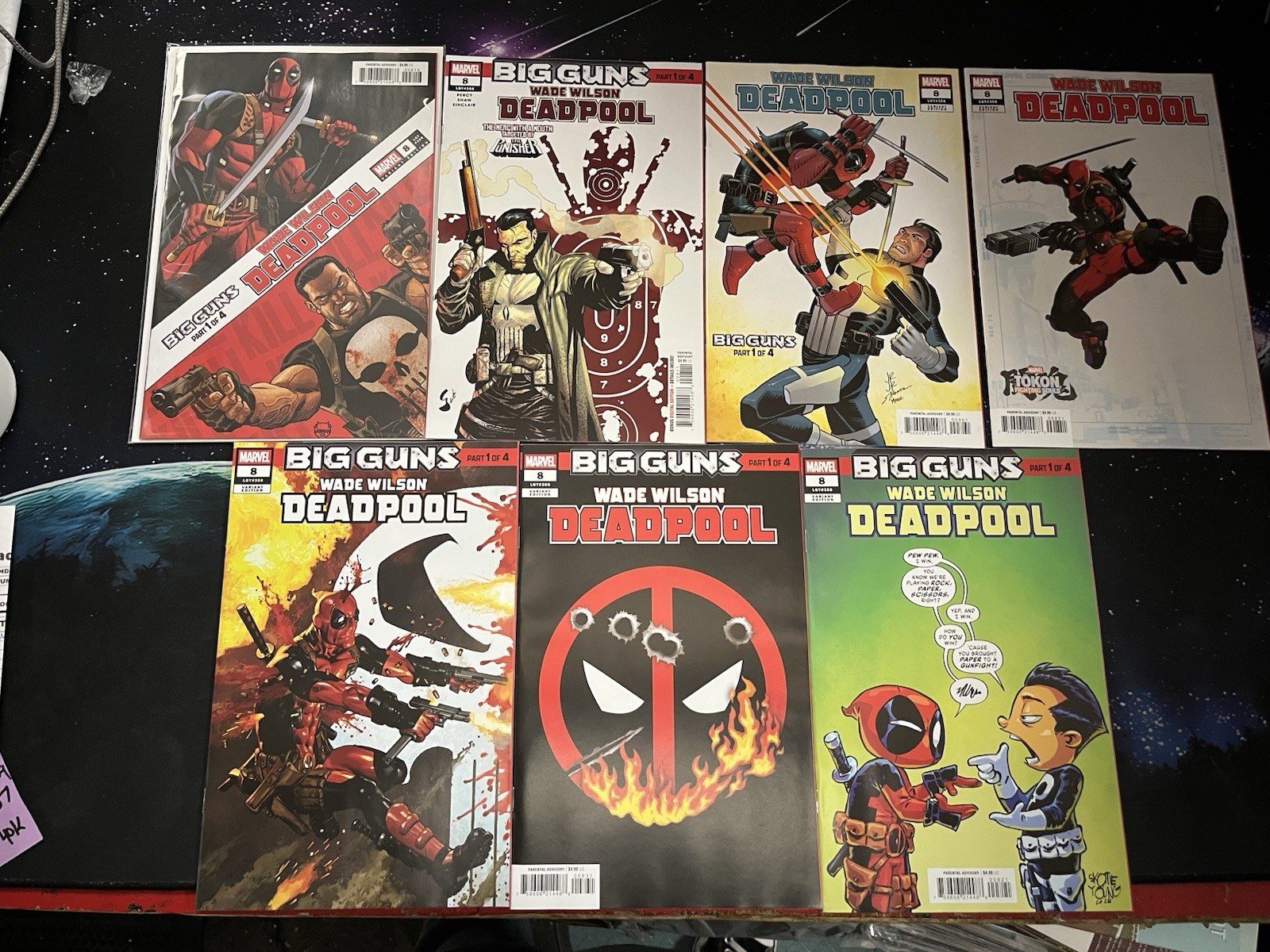 WADE WILSON: DEADPOOL #8 SET X7 1:25 VARIANT JOHNSON MARVEL COMIC BOOK YV