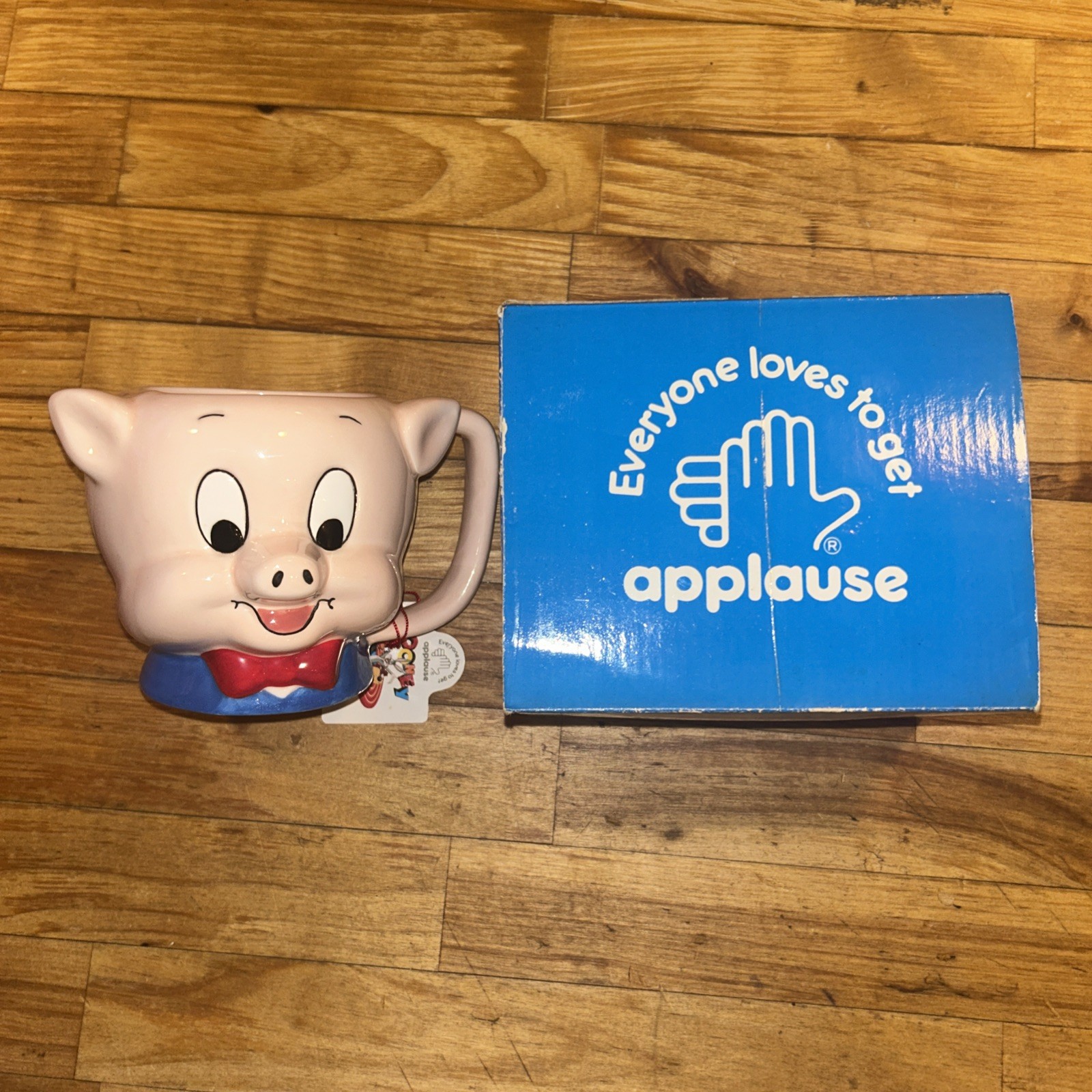 Vintage Porky Pig 1989 Mug Applause Warner Brothers New With Tags