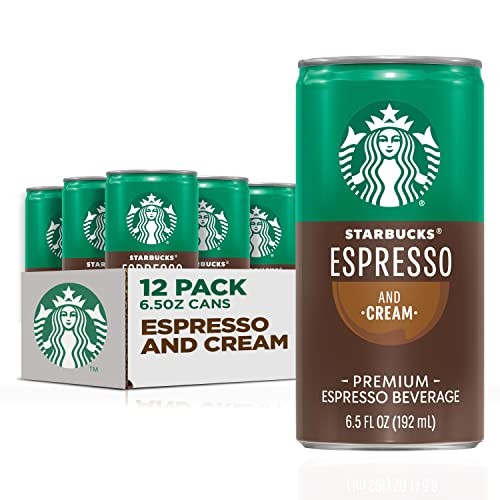 Starbucks Espresso Coffee with Cream 6.5oz Pack of 12 Ready to Drink 140 Cal Starbucks Espresso Coffee with Cream 6.5oz Pack of 12 Ready to Drink 140 Cal