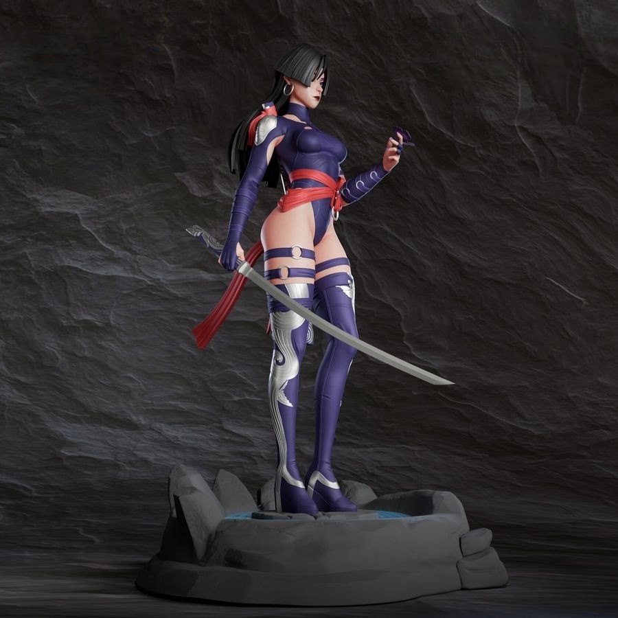 Psylocke Resin Sculpture Statue Model Kit Marvel X-men Unpainted/Unassembled