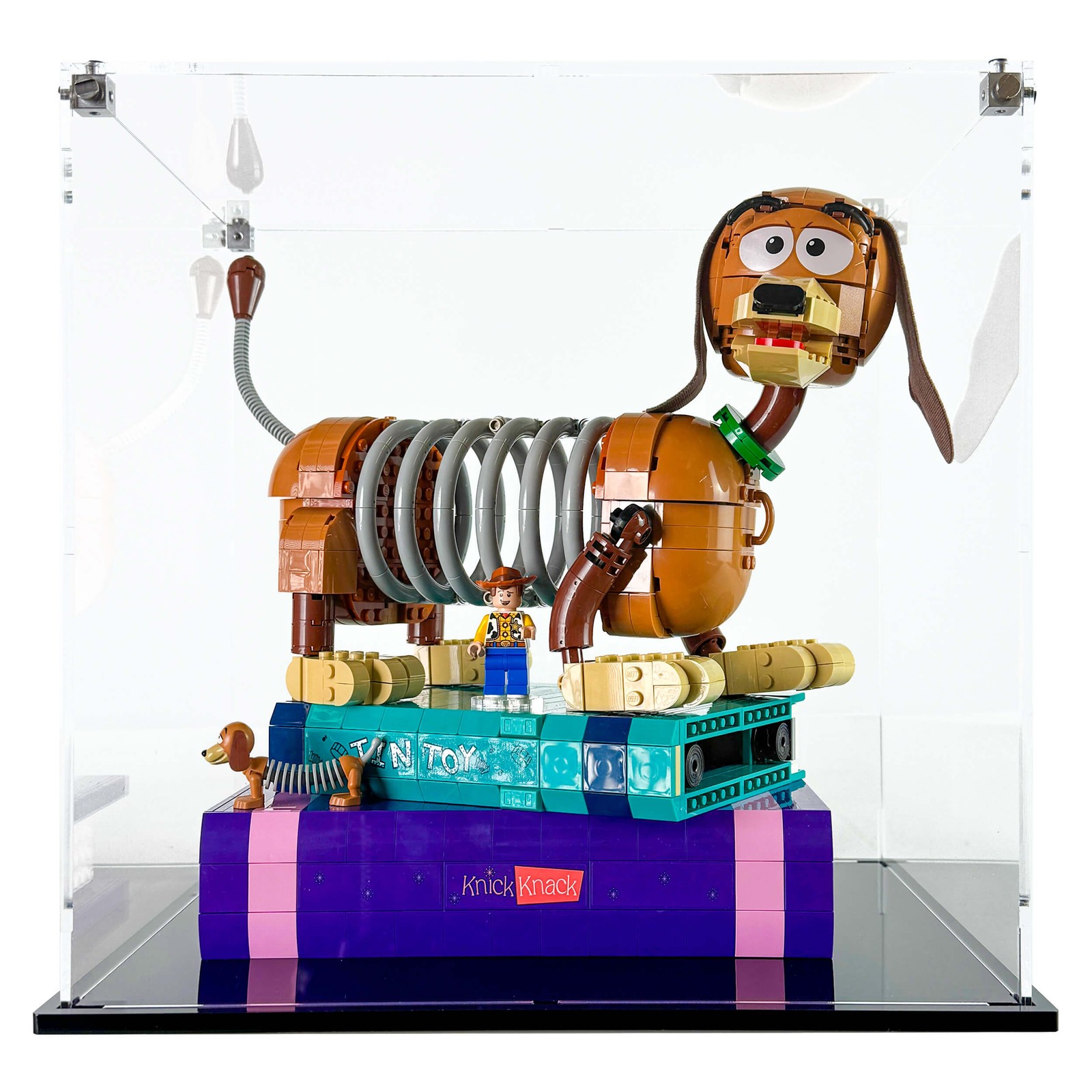 Display Case for LEGO® 43301 Disney™ Toy Story Slinky Dog Bookends Display Case for LEGO® 43301 Disney™ Toy Story Slinky Dog Bookends