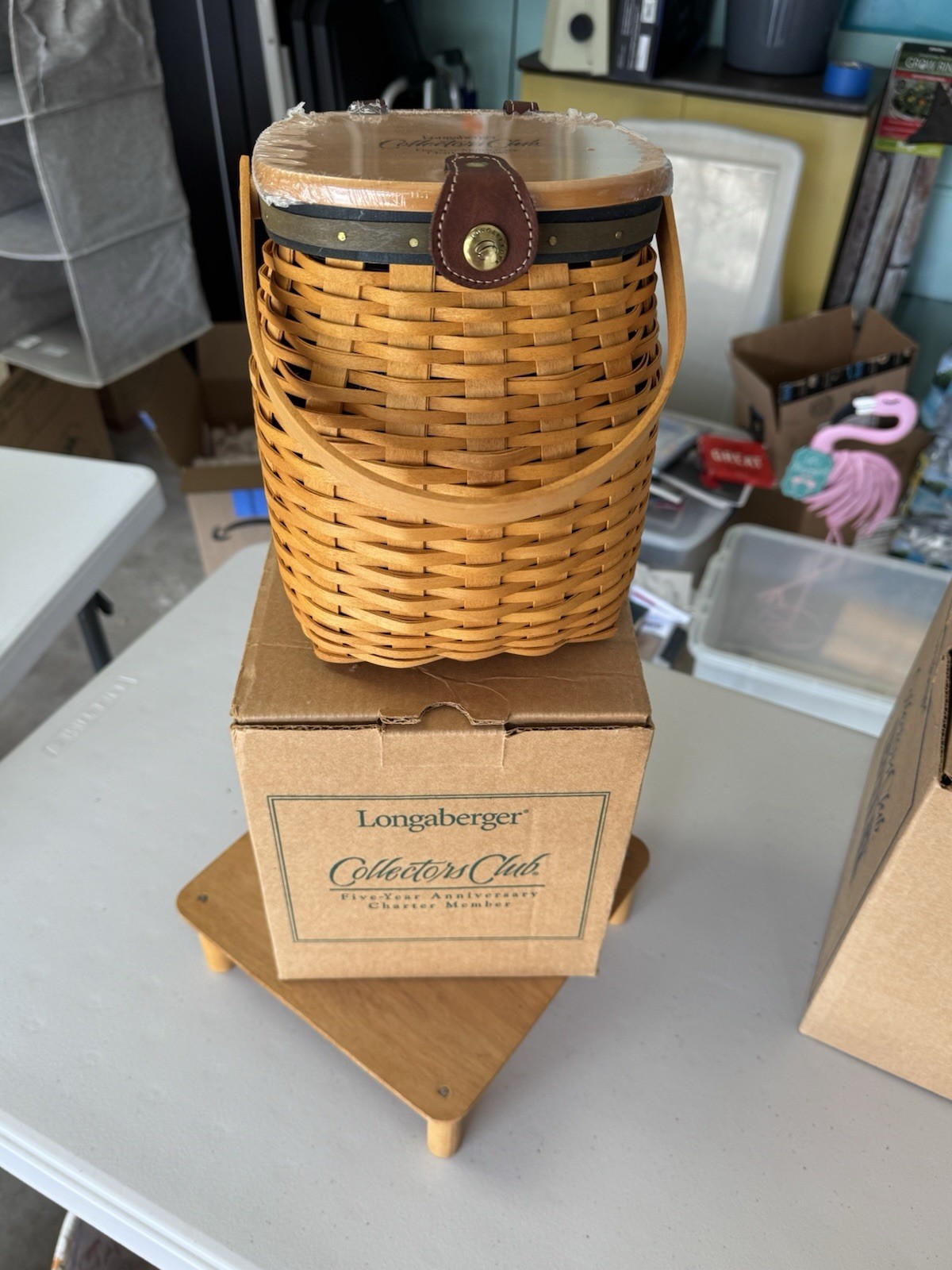 Longaberger Five Year Anniversary Collectors Club Basket Longaberger Five Year Anniversary Collectors Club Basket