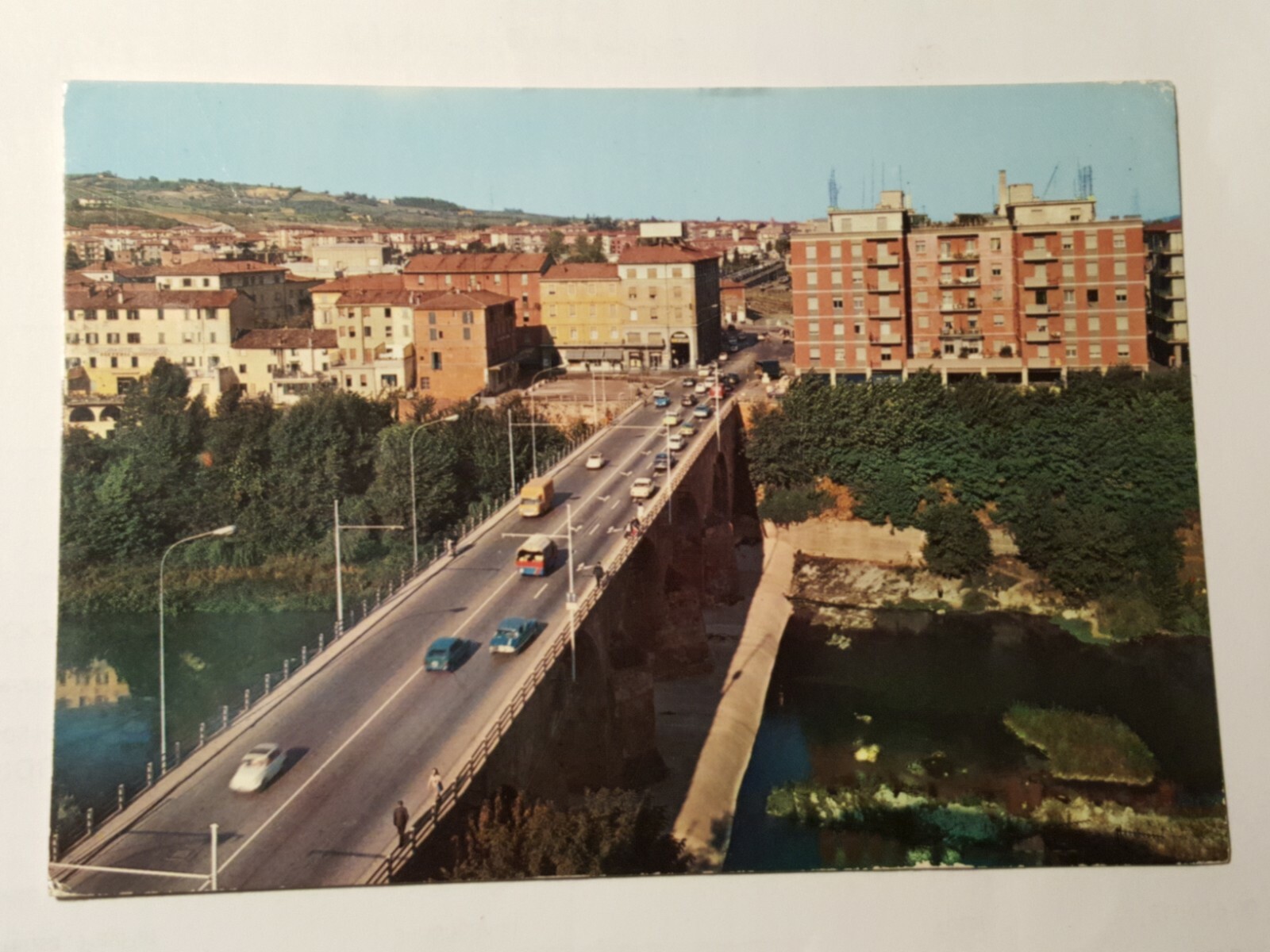 Postcard Casalecchio di Reno Bridge over the Rhine River and panorama (OR503) ^ Postcard Casalecchio di Reno Bridge over the Rhine River and panorama (OR503) ^