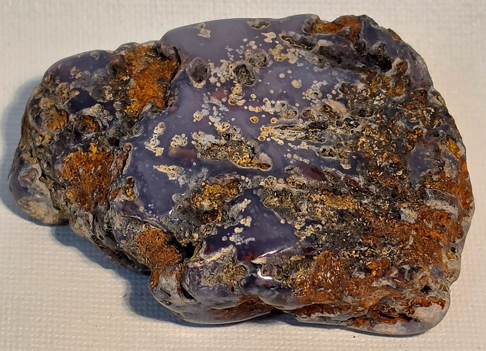 Holley Blue Agate Oregon 96gm Polished Natural Lapidary Gem Specimen