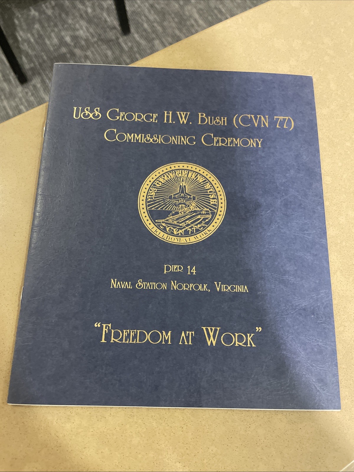 USS George H.W. Bush (CVN-77) Commissioning Program Military Ship
