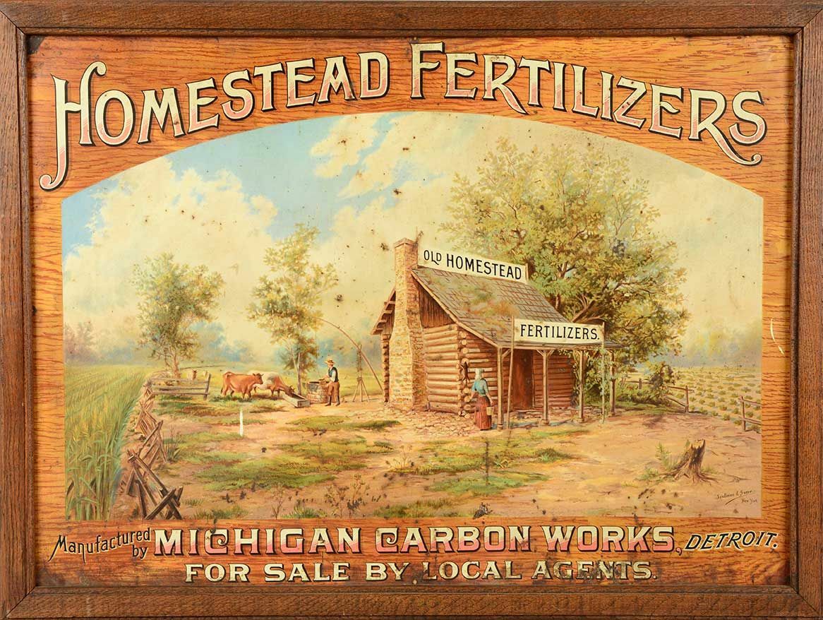 HOMESTEAD FERTILIZERS LOG CABIN 16\