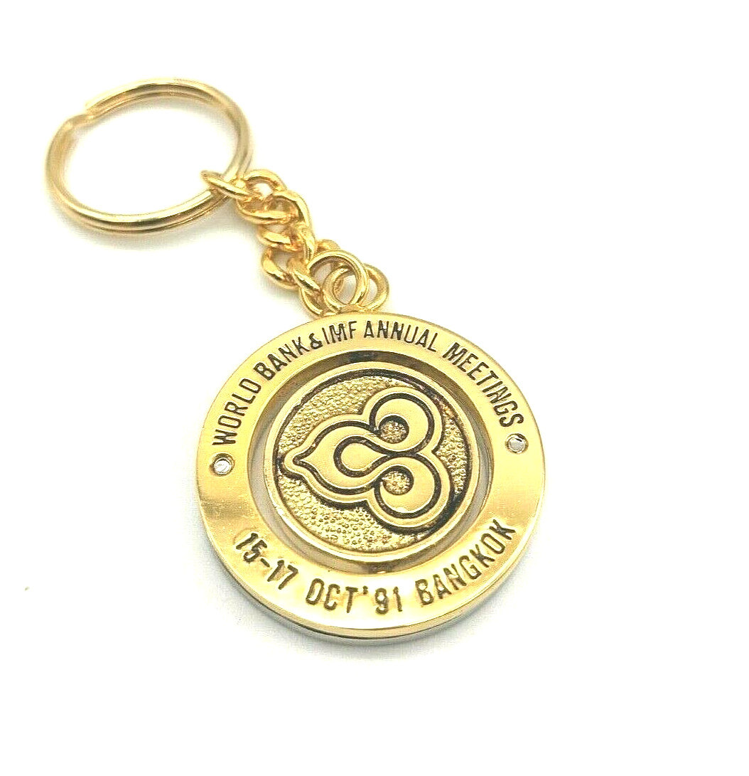 Thai Airways International LTD 1991 World Bank & IMF Meetings Bangkok Keychain
