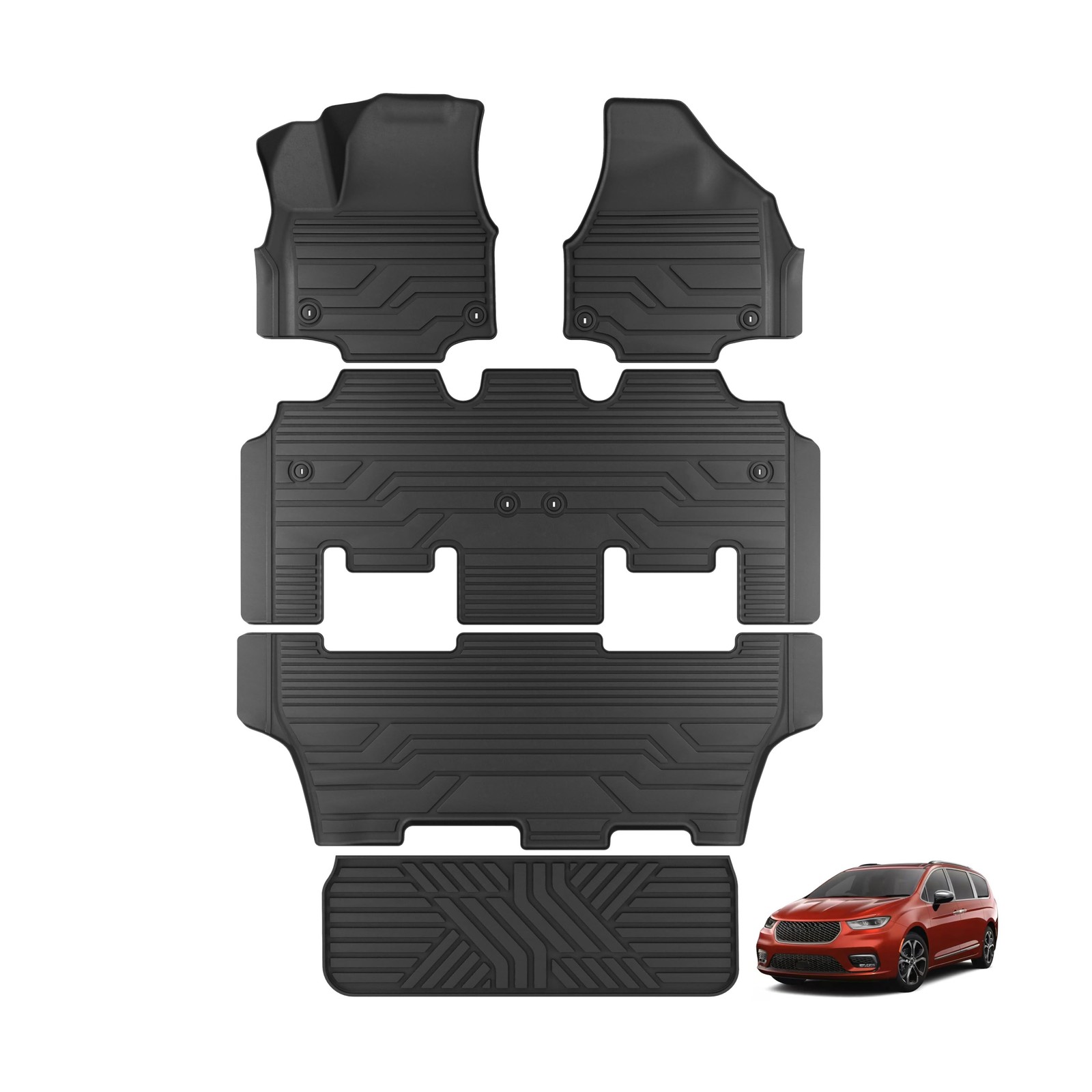 KARPAL Floor Mats for 2017-2025 Chrysler Pacifica 7-Seats (Not for Hybrid), A... KARPAL Floor Mats for 2017-2025 Chrysler Pacifica 7-Seats (Not for Hybrid), A...