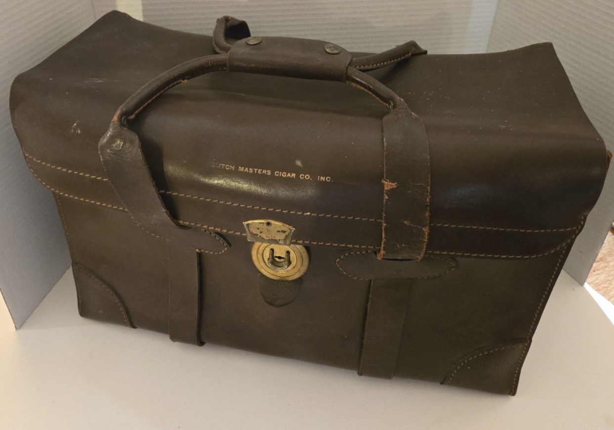 Vintage RARE Dutch Master's Cigars Leather Salesman's Case