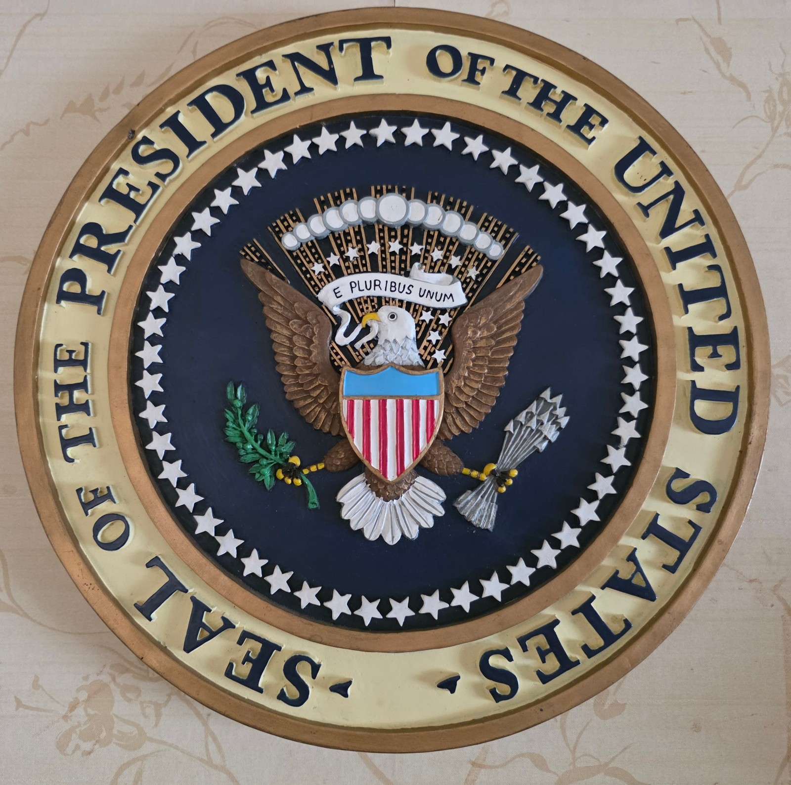 Presidential Seal Plaque President Reagan President Bush White House era Presidential Seal Plaque President Reagan President Bush White House era